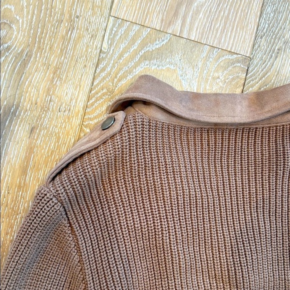 VICI Faux Suede and Knit Moto Jacket - Picture 13 of 13